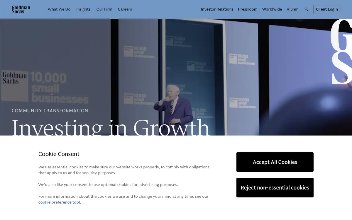 www.goldmansachs.com screenshot