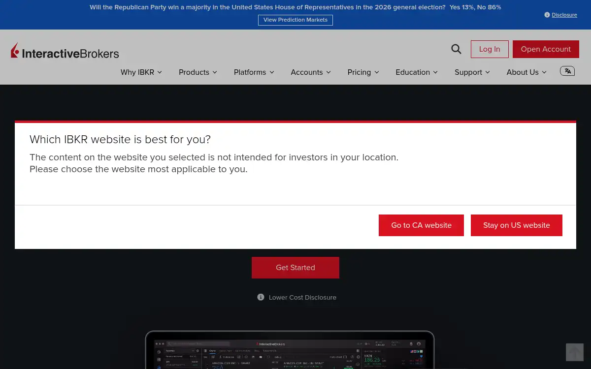 www.interactivebrokers.com screenshot