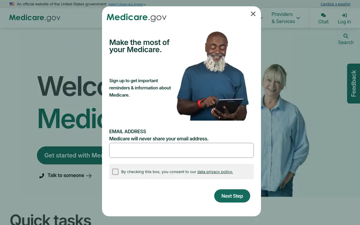 www.medicare.gov screenshot